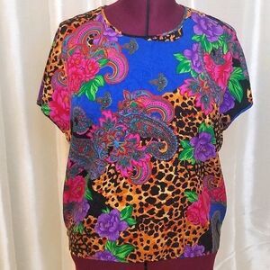 Diane Freis Original Vintage Silk Blouse (size S)